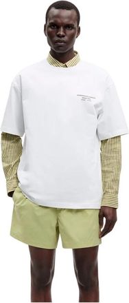 Sams&oslash;e & Sams&oslash;e T-shirt - Heren - T-shirts - Wit - L - Katoen - Tops