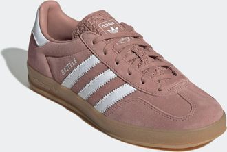 adidas Sneaker ADIDAS ORIGINALS GAZELLE INDOOR, Damen, Gr. 38,5, warm clay, ftwr wei&szlig;, gum 3, Leder, Schuhe Sneaker