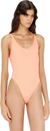 Diesel Swimsuit with crystal Oval D logo - Swimsuits - Woman - Pink