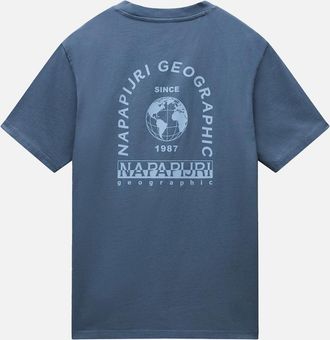 Napapijri Mens Napapijri S-Dati T-Shirt - Navy - Size: 38