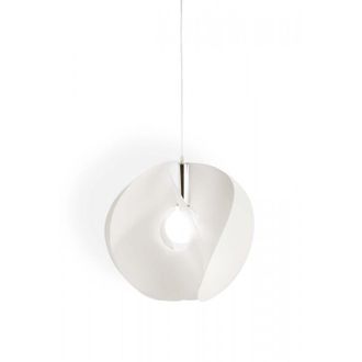 Linea Zero Atom L&aacute;mpara De Suspensi&oacute;n Blanco Di&aacute;metro 45x H42 Cm