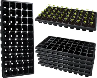 OEM 10 Kits De Inicio, Bandejas De Semillas, 50 Celdas, Pl&aacute;stico, Para Flores, Hortalizas, Jardiner&iacute;a De Interior