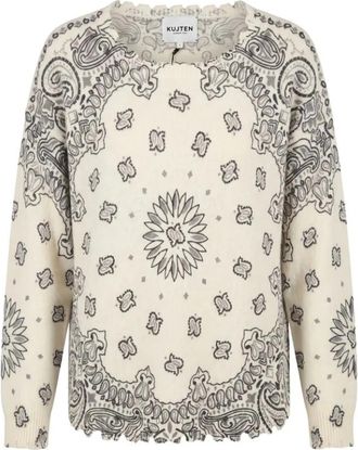 Kujten Mela Bandana Bico - Dames - Cashmere truien - Veelkleurig - M - Wol - Truien & Vesten