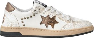 2Star Lage Sneakers - Dames - Sneakers - Wit - 36 EU - Leer - Schoenen