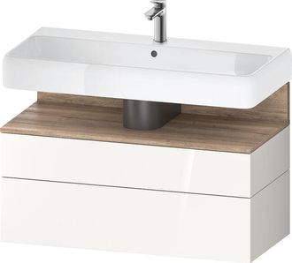 Duravit Duravit - Qatego Mueble Bajo Lavabo, 1 Extra&iacute;ble Y 1 Caj&oacute;n