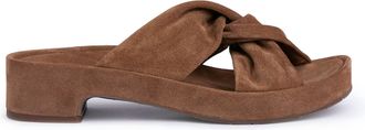 Pedro Garcia Womens Livana Twist Clog In Hazelnut