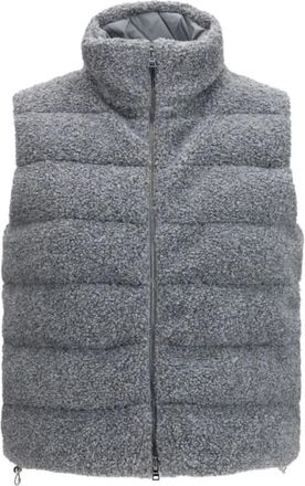 Herno Il Gilet - Dames - Bodywarmers - Grijs - L - Leer - Jassen