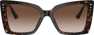 Jimmy Choo London 0jc5001b Oversized Tortoiseshell Square Sunglasses