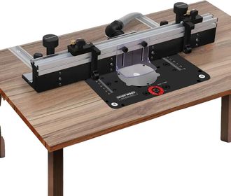 OEM Gu&iacute;a Para Mesa De Fresadora, 700 Mm, Aleaci&oacute;n De Aluminio, Tope Ajustable, Protector De Cuchilla, Sistema De Extracci&oacute;n De Polvo