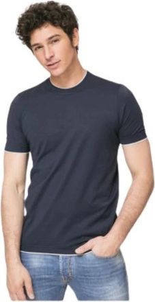 Gran Sasso t-shirt - Heren - T-shirts - Blauw - 3XL - Katoen - Tops