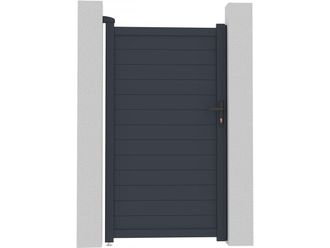 Habitat et Jardin Habitat Et Jardin - Cancello In Alluminio marc - 101,2 X 180,9 Cm - Grigio