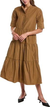 Red Valentino Red Valentino Tiered Midi Dress