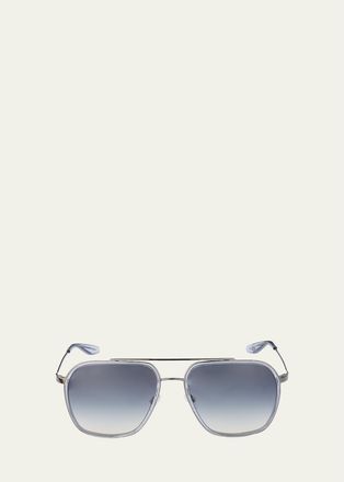 Barton Perreira Rizzo 58mm Titanium Navigator Sunglasses