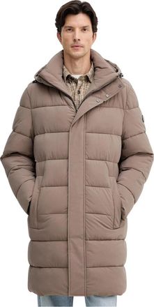 Joop Winsten Padded Jacket - Heren - Parka Jassen - Bruin - L - Polyester - Jassen