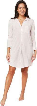 The Cats Pajamas Pima Knit Night Shirt in Classic Powder Pink at Nordstrom, Size X-Small