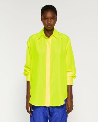 Serena Bute Oversized Shirt - Neon Yellow