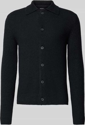 Marc O'Polo Regular Fit Strickjacke aus Woll-Mix in Black, Größe XXL