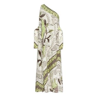 Tory Burch Tory Burch, Maxi Dresses, female, Multicolor, Size: S Bird-print Midi Dress