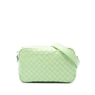 Bottega Veneta Pre-owned Bottega Veneta Small Calfskin Intrecciato Camera Bag Unisex 695ZMD4BO8CKWA1X