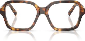 Miu Miu 0mu 03yv Oversized Tortoiseshell Square Sunglasses