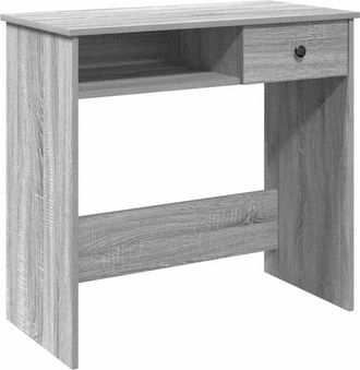 vidaXL Vidaxl - Escritorio de madera contrachapada gris Sonoma 80x40x75 cm