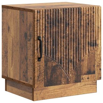 vidaXL Mesita De Noche Madera Envejecida 43 X 34,5 X 47 Cm Vidaxl