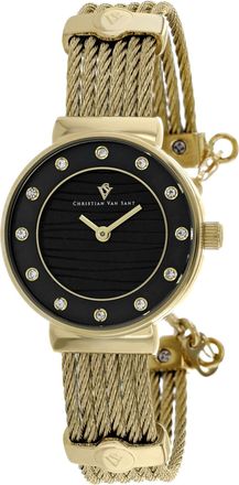 Christian Van Sant Womens Cavo Black Round 28mm