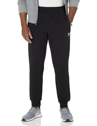 adidas Originals Adidas Originals Mens Trefoil Essentials Pants Track, Black, Medium