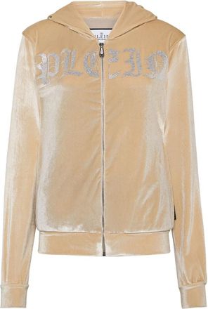 Philipp Plein Zip-throughs - Dames - Vesten met rits - Beige - XS - Hoodies & sweatvesten