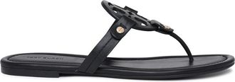 Tory Burch Miller Black Leather Flip-Flops