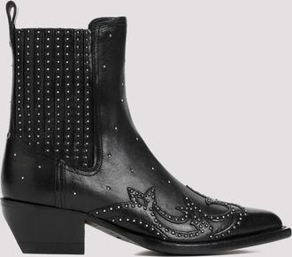 Golden Goose Black Debbie Leather Boots
