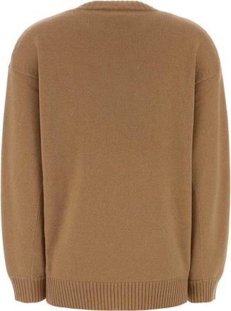 Max Mara Womens Fido Sweater Beige Wool Cashmere