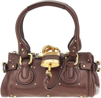 Chlo&eacute; Small Paddington grained leather bag Woman One Size