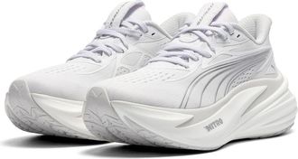 Puma MagMax NITRO 2 Running Shoe in Puma White/Puma Silver at Nordstrom, Size 6.5