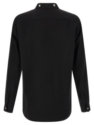Rick Owens Larry Frogpocket Shirt - Black