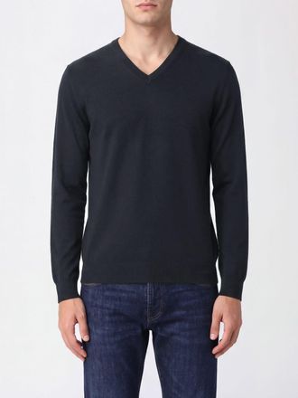 Zanone Maglia classica a maniche lunghe in pura lana vergine con scollo a V