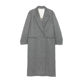 Tela Donna, Cappotti, Grigio, S, new