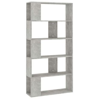 vidaXL Estanter&iacute;a Madera Contrachapada Gris Hormig&oacute;n 80x24x159cm Vidaxl