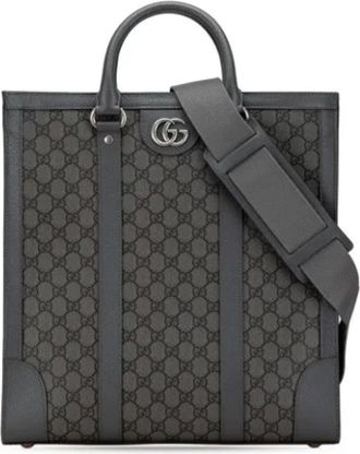Gucci Pre-owned Tote Bags, female, Gray, Size: ONE SIZE Pre-owned Leather gucci-bags