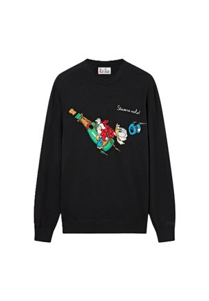 MC2 Saint Barth Playful Graphic Crewneck Sweatshirt