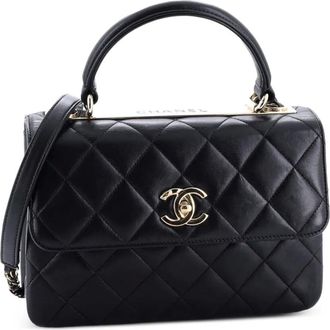 Chanel Trendy CC Top Handle Bag Quilted Lambskin Small shoulder bag - Zwart