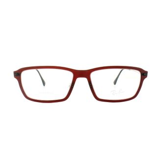 Ray-Ban Glasses Frames RX 7038 5456 Dark Matt Red Mens 55mm Metal - One Size