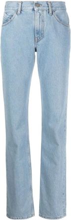 The Attico Girlfriend Straight Leg Jeans - Dames - Regular Fit Jeans - Blauw - W29 - Katoen - Jeans