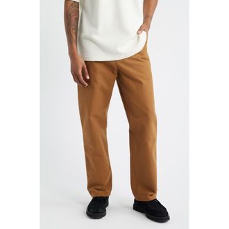 Carhartt Work in Progress Organic Cotton Canvas Pants in Hamilton Brown at Nordstrom, Size 38 X 32