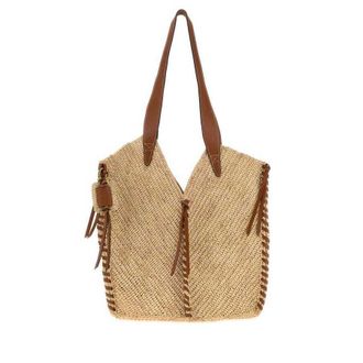 Isabel Marant Rafia Tampa Shopping Bag Natural/cognac Borse A Mano