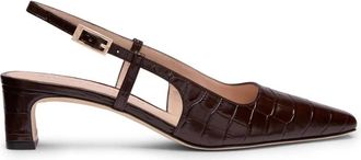 Stuart Weitzman Schoenen, Dames, Bruin, 41 EU, Baby Babette Slingback Pomp