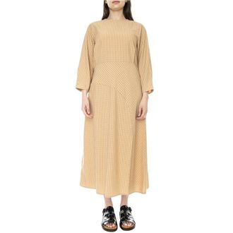 Elvine Glea Dress - Dames - Casual kleedjes - Beige - M - Polyester - Kleedjes