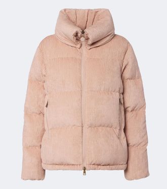 Moncler Lumineux corduroy down jacket