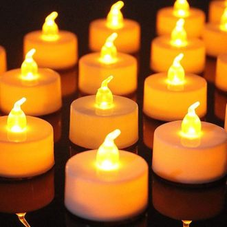 OEM Velas Led Sin Llama Cr2032, Con Efecto Parpadeante, Luz Blanca C&aacute;lida -crezuo