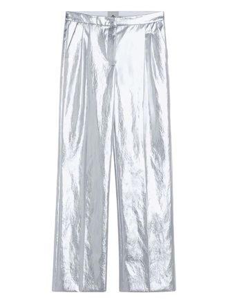 The Garment Andy wide-leg trousers - women - Polyurethane/Viscose/Other fibres/Polyester/Cotton - 12 - Silver